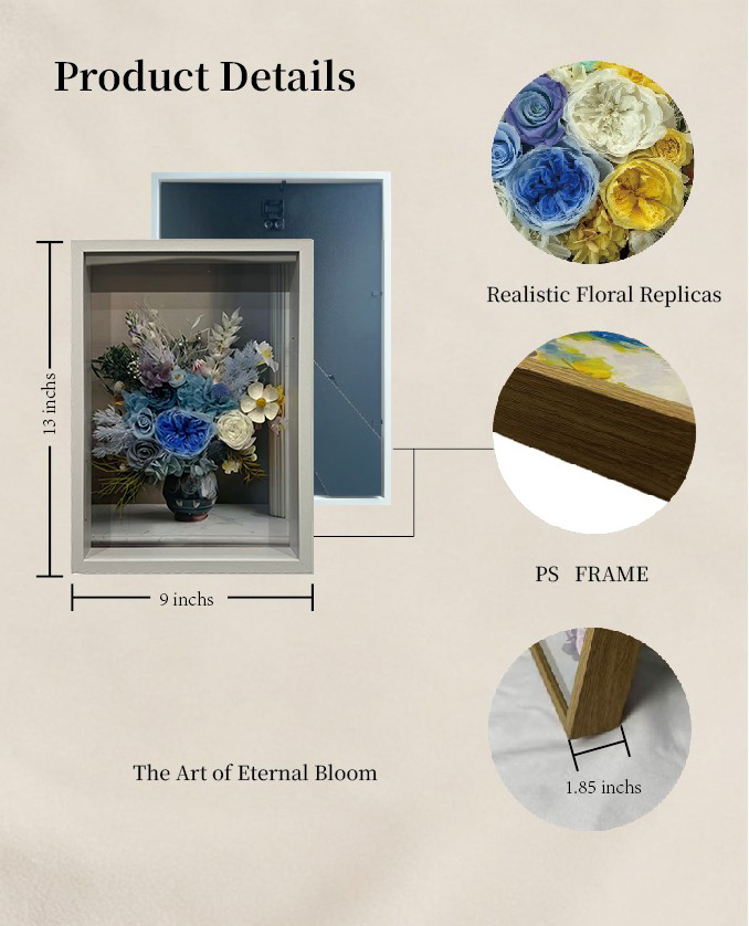 Forever Vessel - Preserved Flowers Wall Art