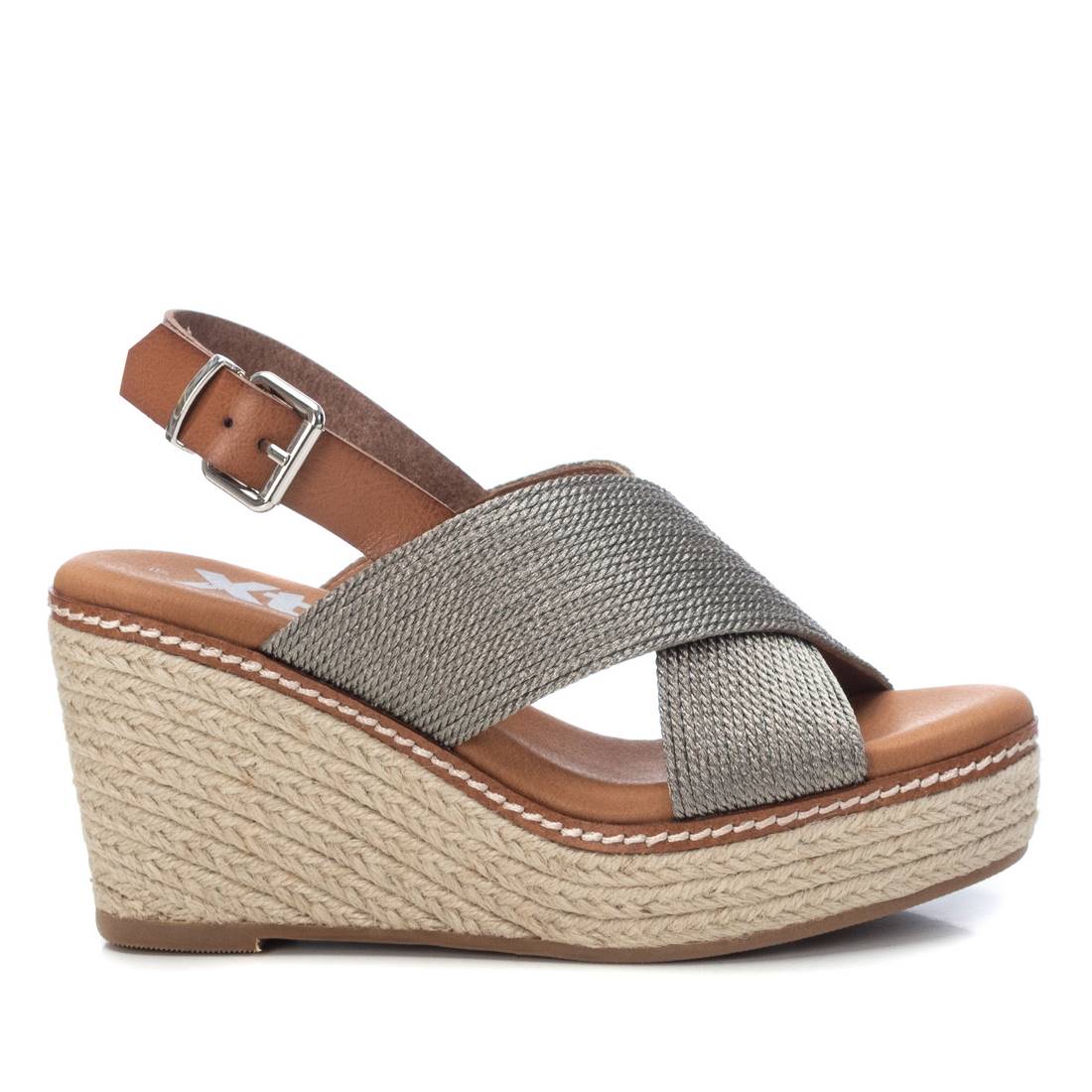 Women's Jute Wedge Sandals By XTI, 4236602 Grey