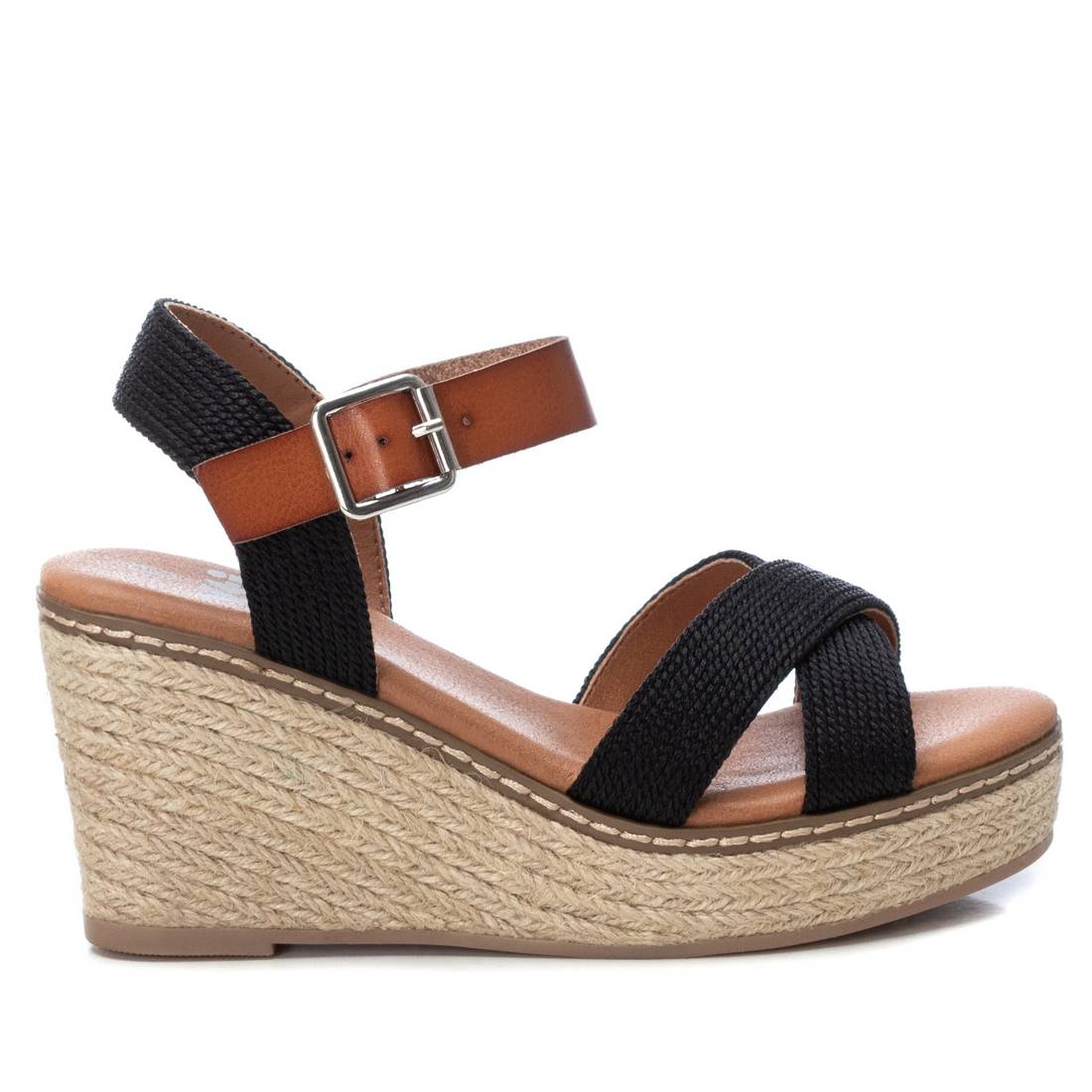 Women's Jute Wedge Sandals By XTI, 4517303 Black