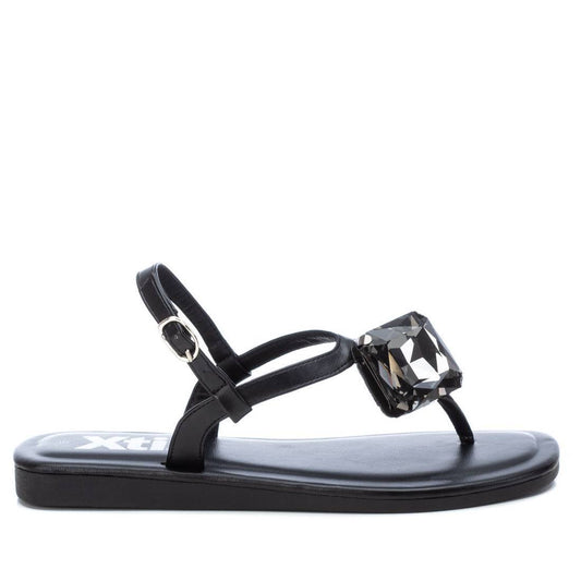 Women's Flat Sandals By XTI_45577_Black