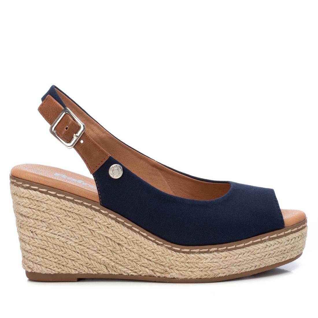 Women's Jute Wedge Sandals By XTI, 7960702 Navy