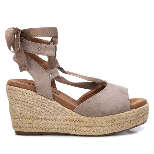 Women's Jute Wedge Sandals By XTI_79808_Light/Pastel Brown