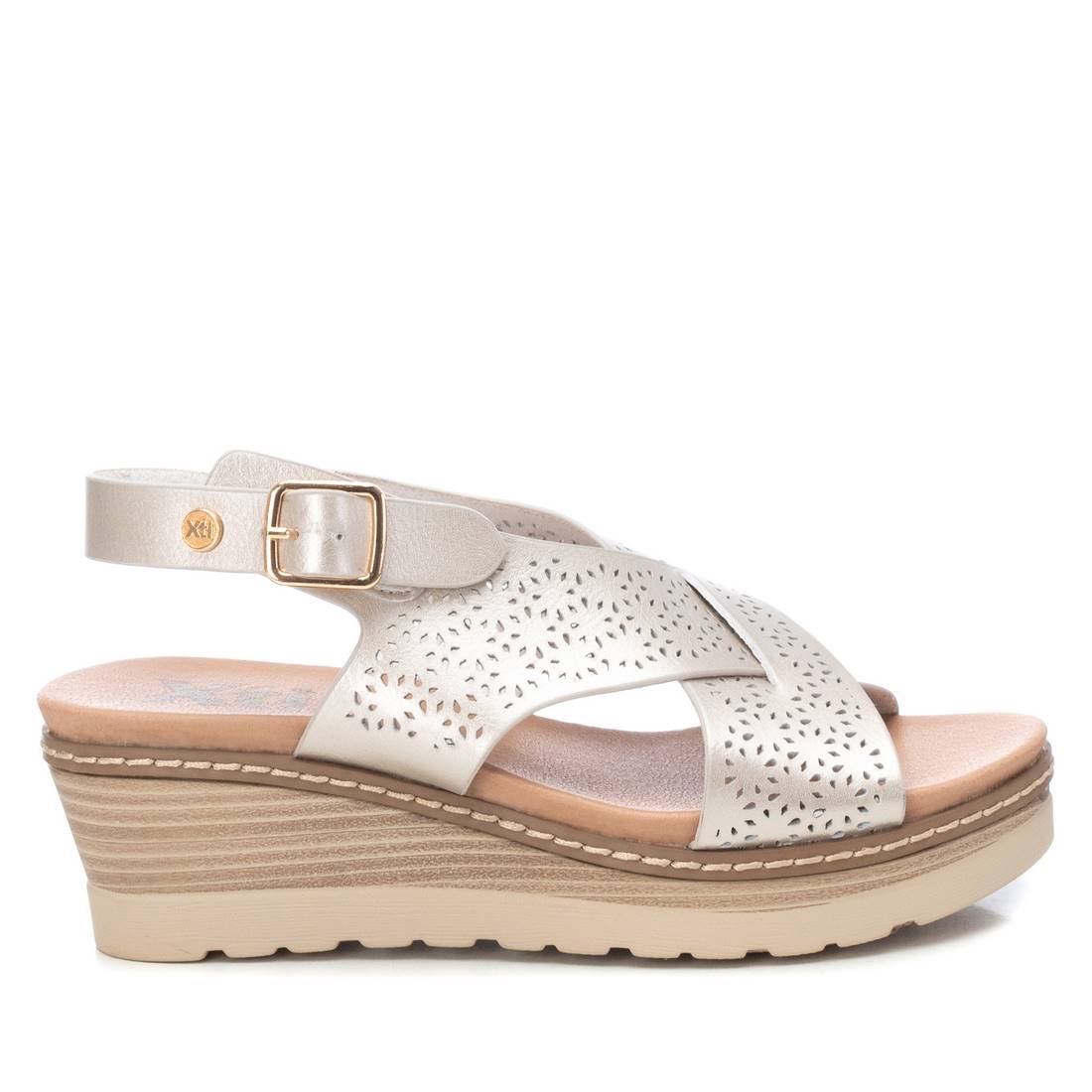 Women's Wedge Sandals By XTI, 14090505 Gold