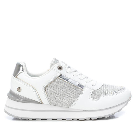 Women's Casual Sneakers By XTI, 14095501 White With Silver Accent