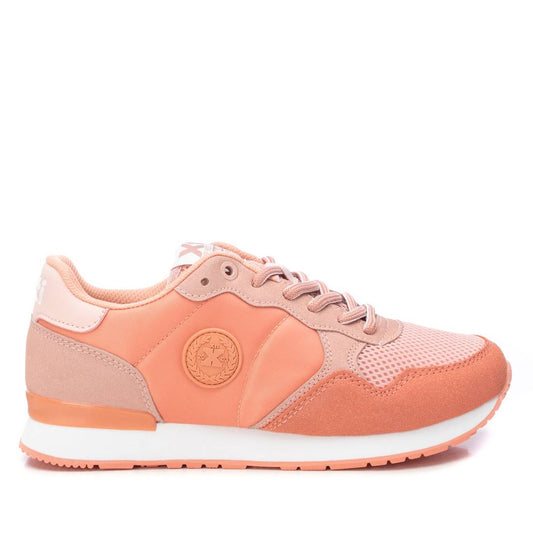 Women's Lace-Up Sneakers By XTI_141025_Light/Pastel Orange