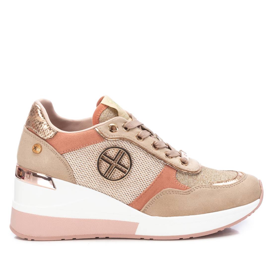 Women's Wedge Sneakers 14111601 Beige