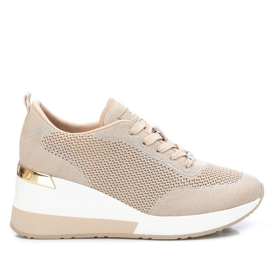 Women's Wedge Sneakers By XTI, 14111901 Beige