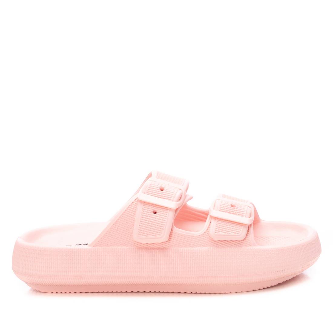 Women's Rubber Flat Sandals By XTI, 14119007 Pink