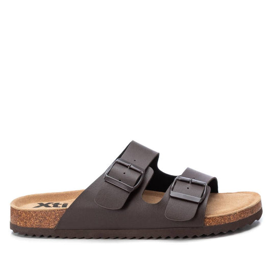 Men's Double Strap Sandals By Xti-141268-Brown