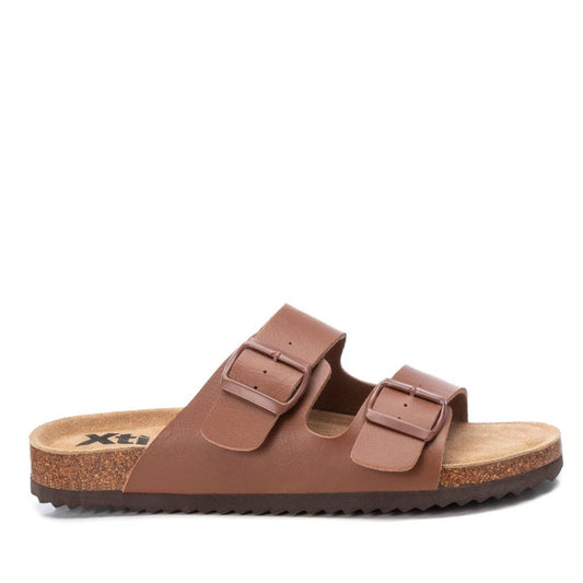 Men's Double Strap Sandals By Xti-141268-Medium Brown