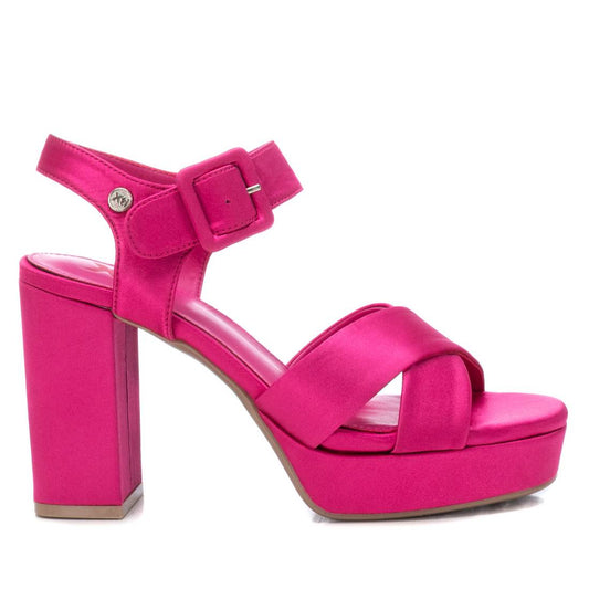 Women's Heeled Platform Sandals By XTI, 14135001 Pink