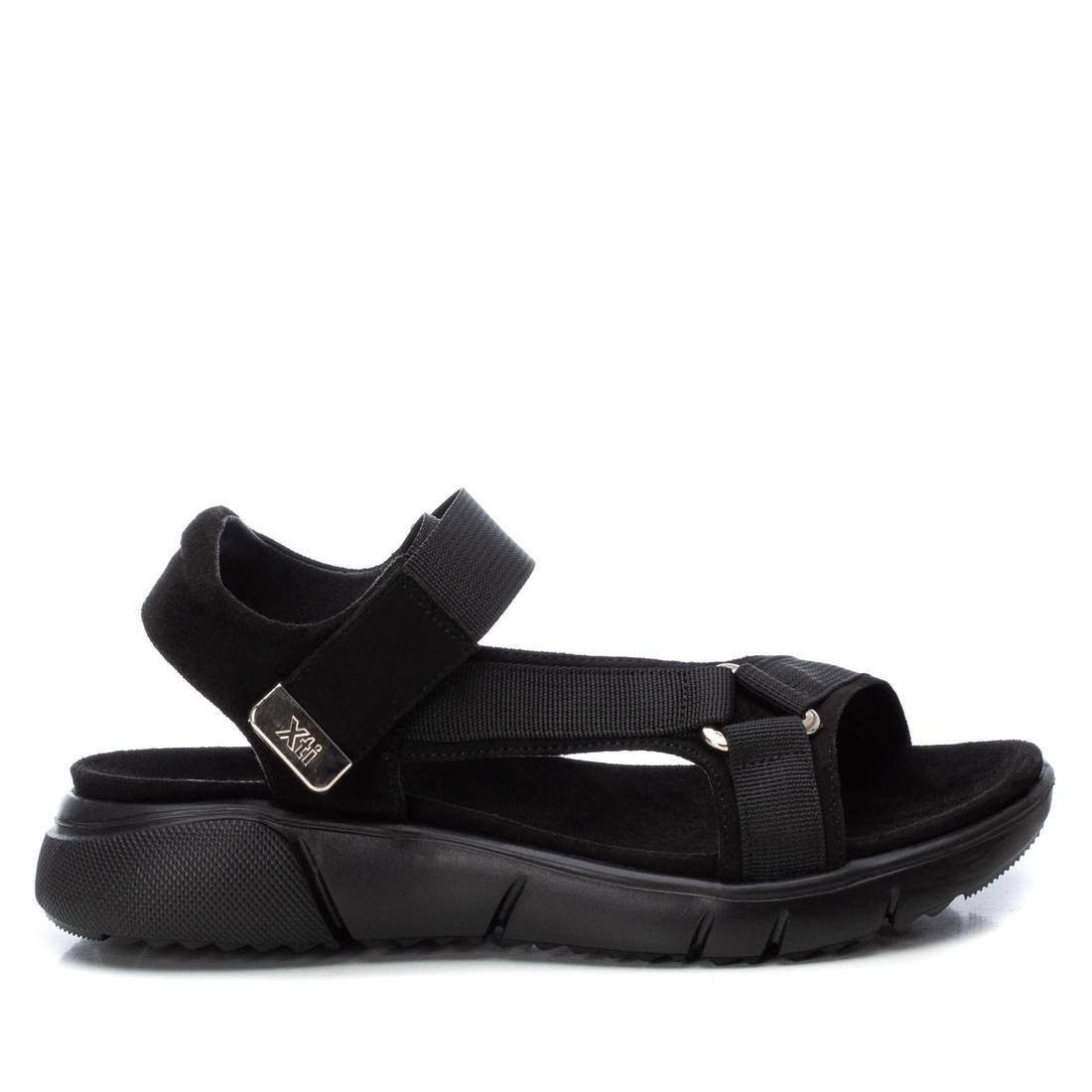 Women's Suede Sandals By XTI, 14141705 Black