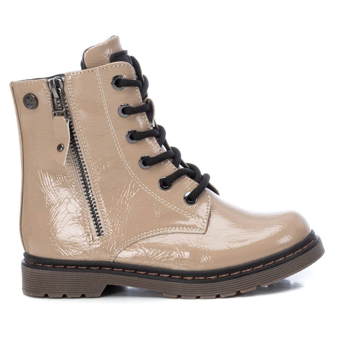 Double Side Zipper Lace-up Boots By XTI 150061