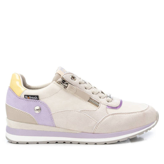 Women's Casual Sneakers By XTI, 17056004 Beige With Multicolor Accent