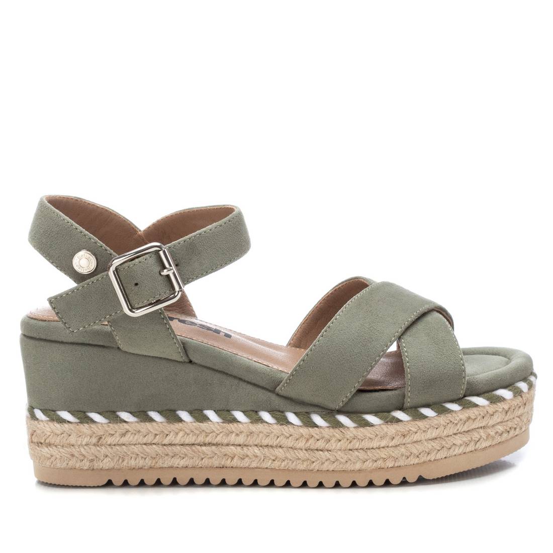 Women's Suede Wedge Sandals By XTI, 17058701 Green