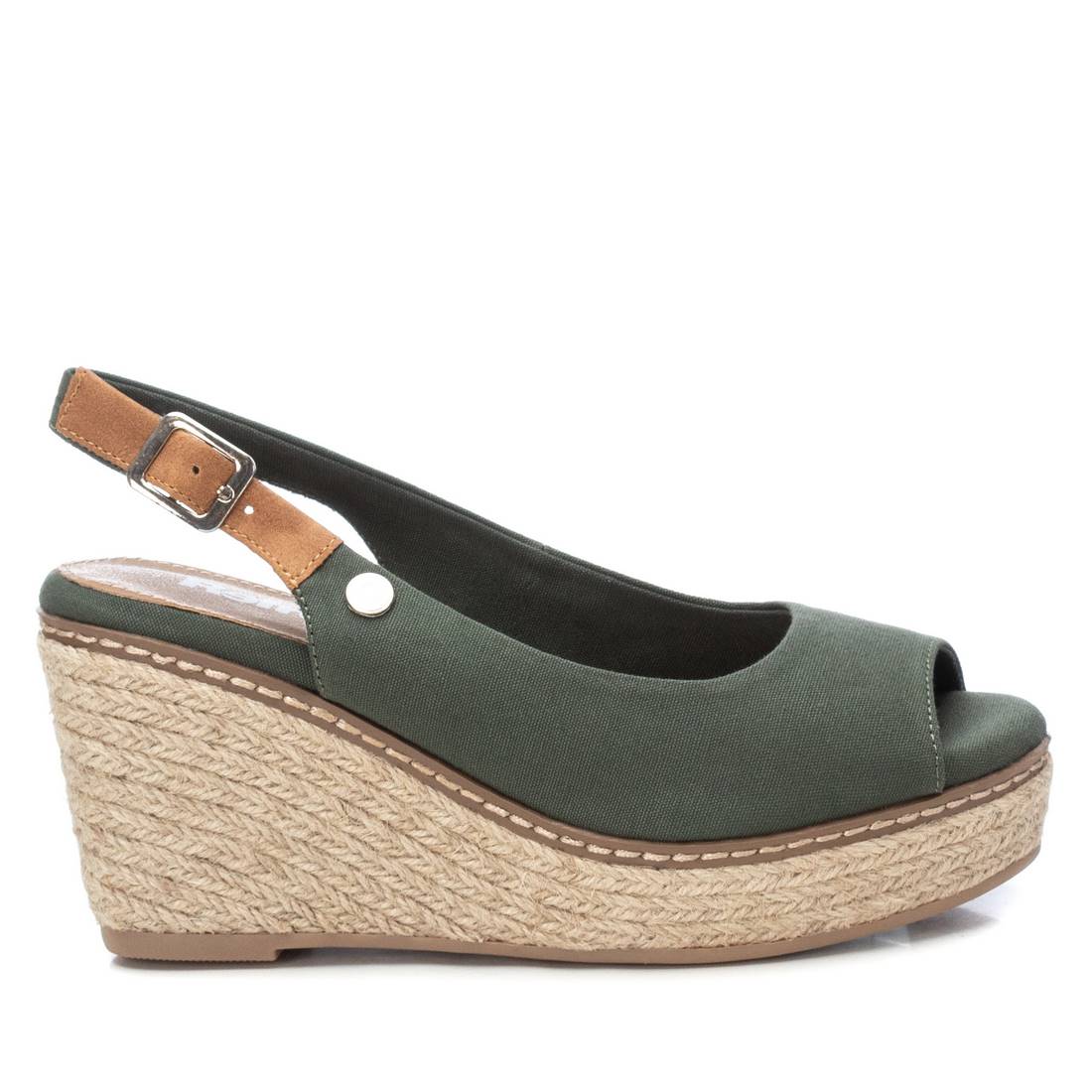 Women's Jute Wedge Sandals By XTI, 17073001 Green