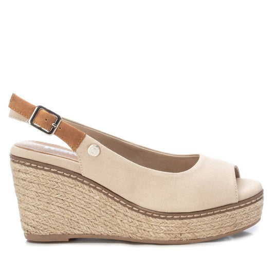 Women's Jute Wedge Sandals By XTI, 17073007 Beige