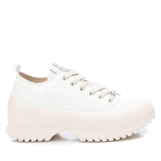 Women's Canvas Platform Sneakers By XTI_170802_White