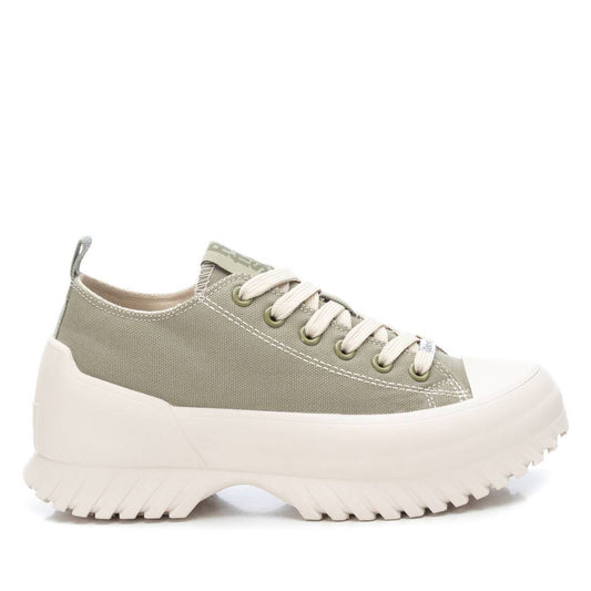 Women's Canvas Platform Sneakers By XTI_170802_Open Green