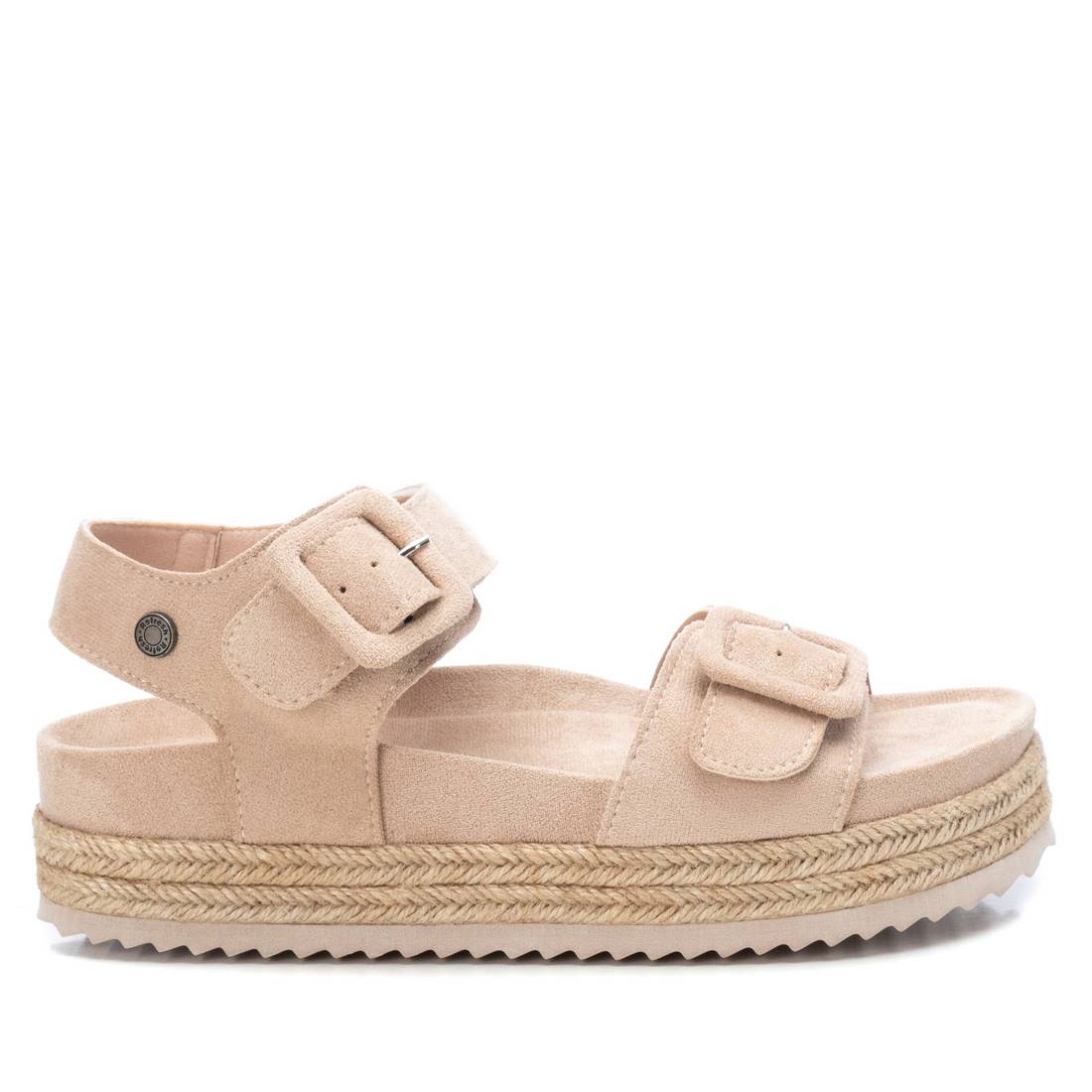 Women's Suede Flatform Sandals By XTI_170804_Medium Beige