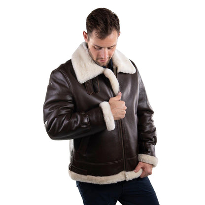 Cloud Nine Sheepskin Mens Frank Long Coat