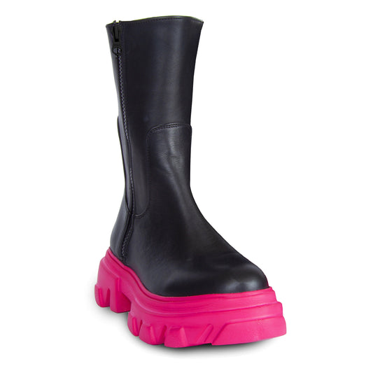 Double Zipper Leather Boots By URBNKICKS