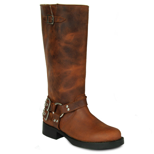 Tall Biker Distressed Boots By URBNKICKS