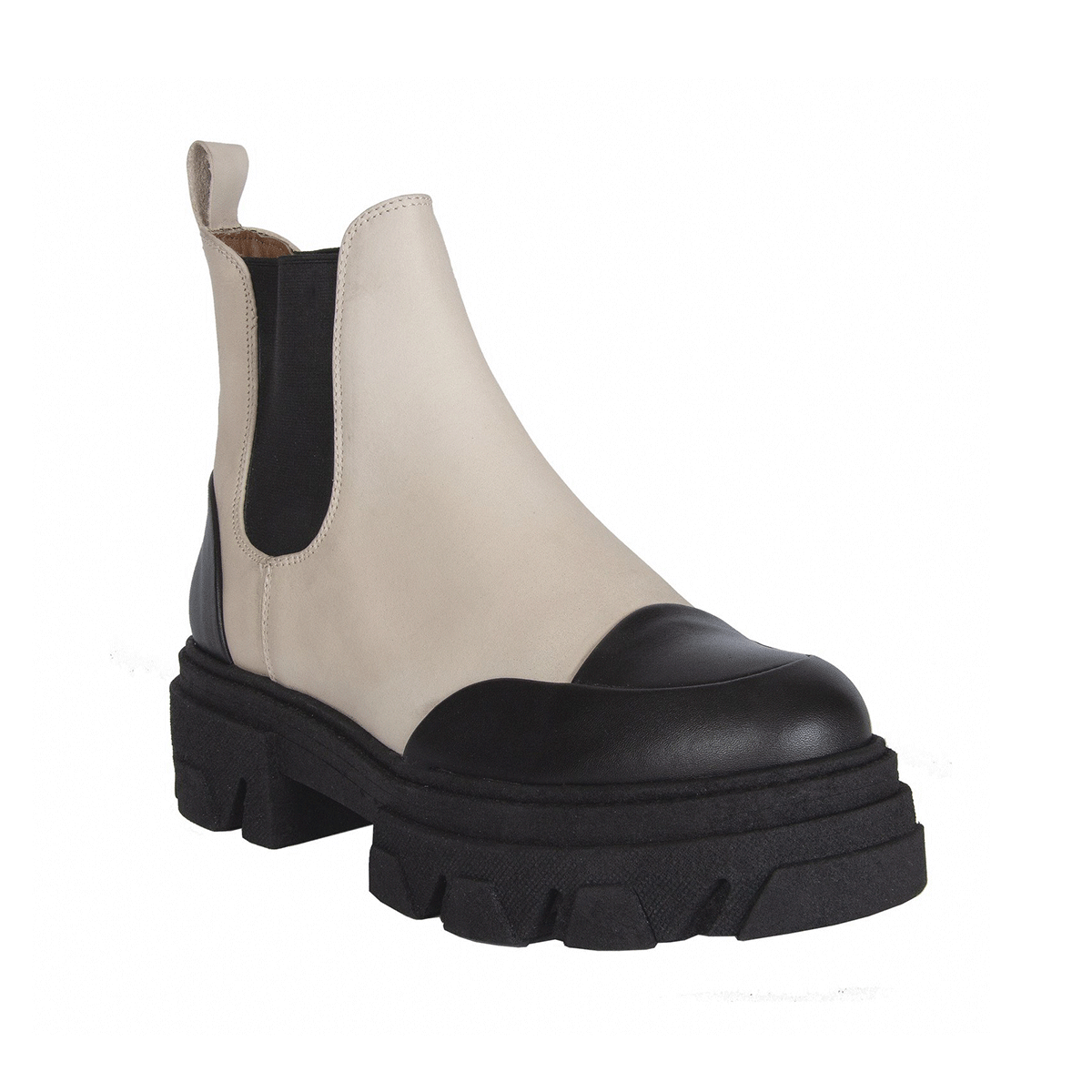 Chelsea Two-Tone Leather Boots By URBNKICKS