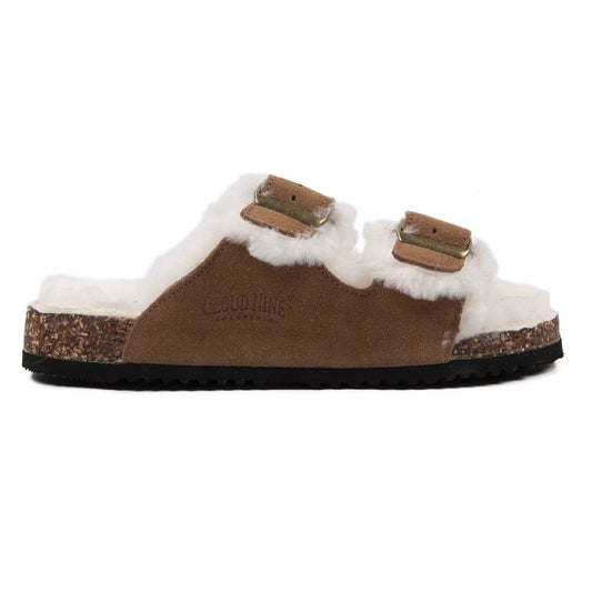 Cloud Nine Sheepskin Ladies Felicia Scuff Sandals Indoor/Outdoor