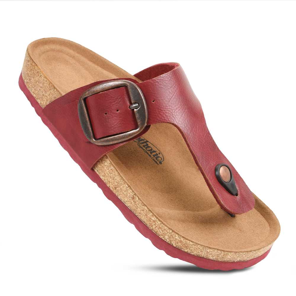 Women's Sandals Taiga Dark Red