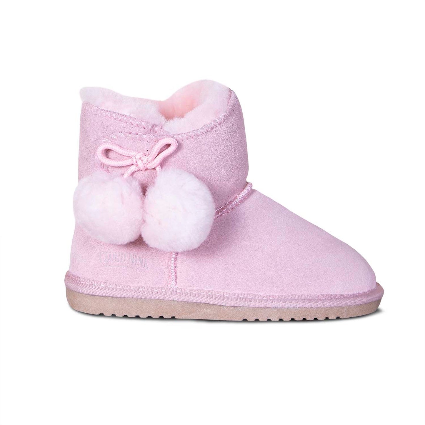 Cloud Nine Sheepskin Kids Pom-Pom Cozy Boots