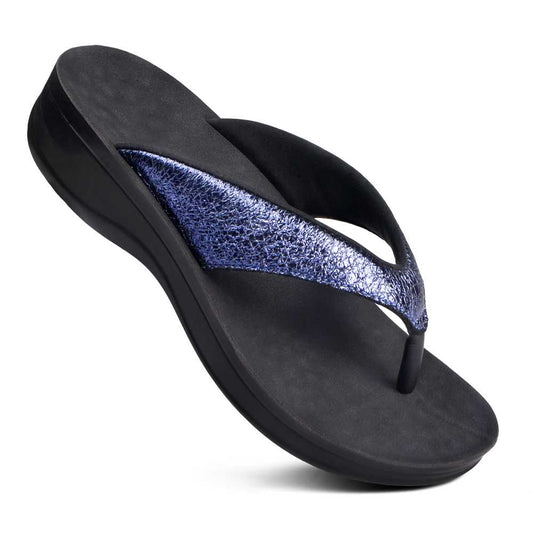 Women's Sandals Sequin Blue