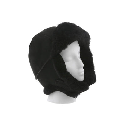 Cloud Nine Sheepskin Trapper Leather  Warm Hat