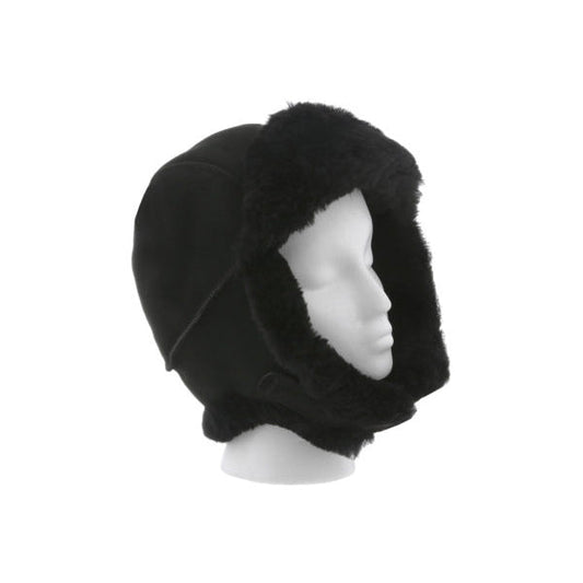 Cloud Nine Sheepskin Trapper Leather  Warm Hat