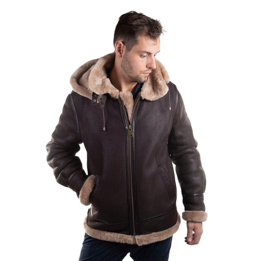 Cloud Nine Sheepskin Mens Bomber Coat