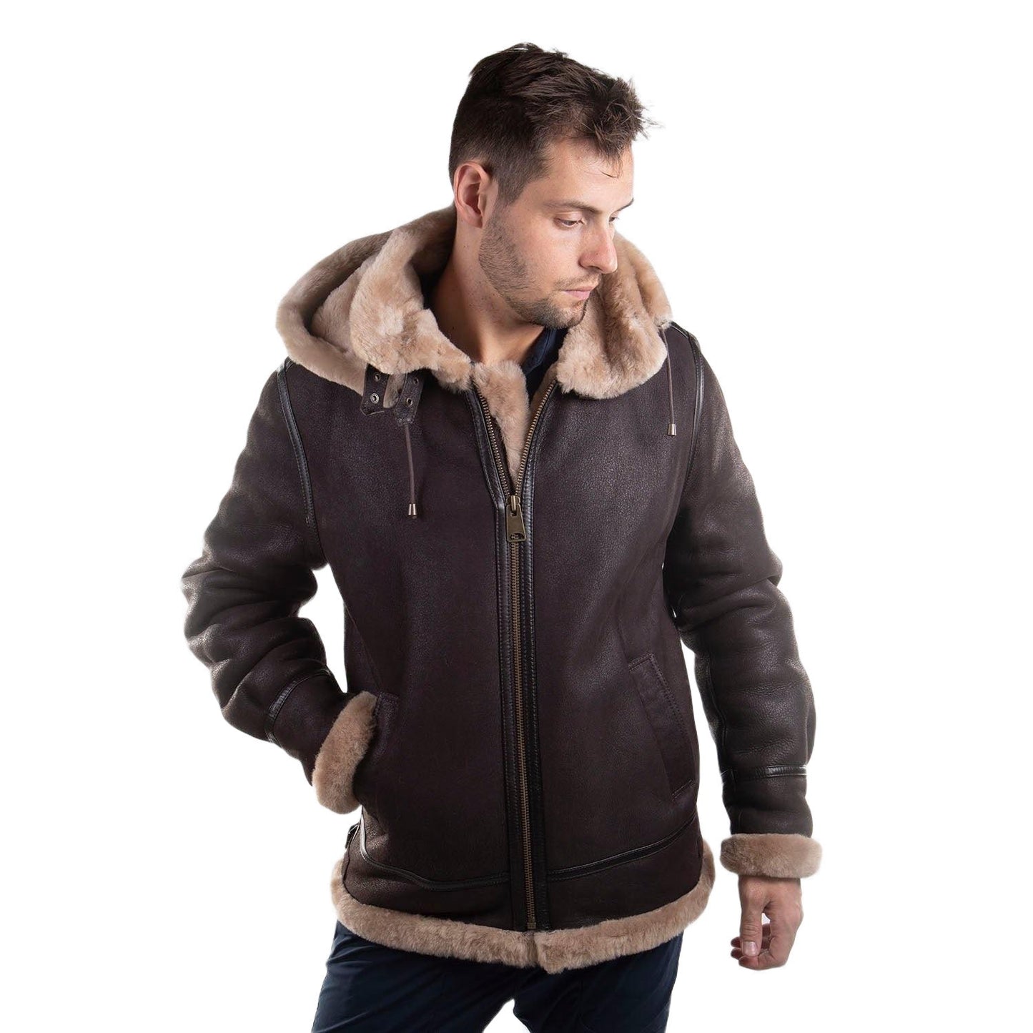 Cloud Nine Sheepskin Mens Frank Long Coat