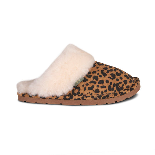 Ladies Leopard Scuff By Cloud Nine Sheepskin